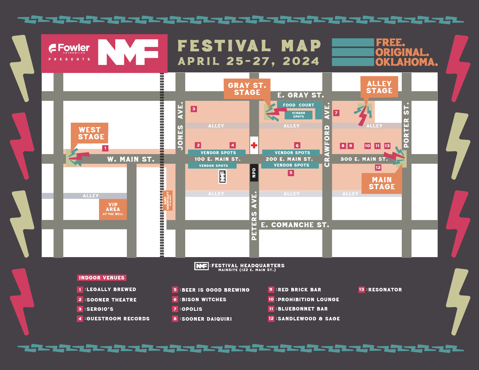 NMF Festival Map