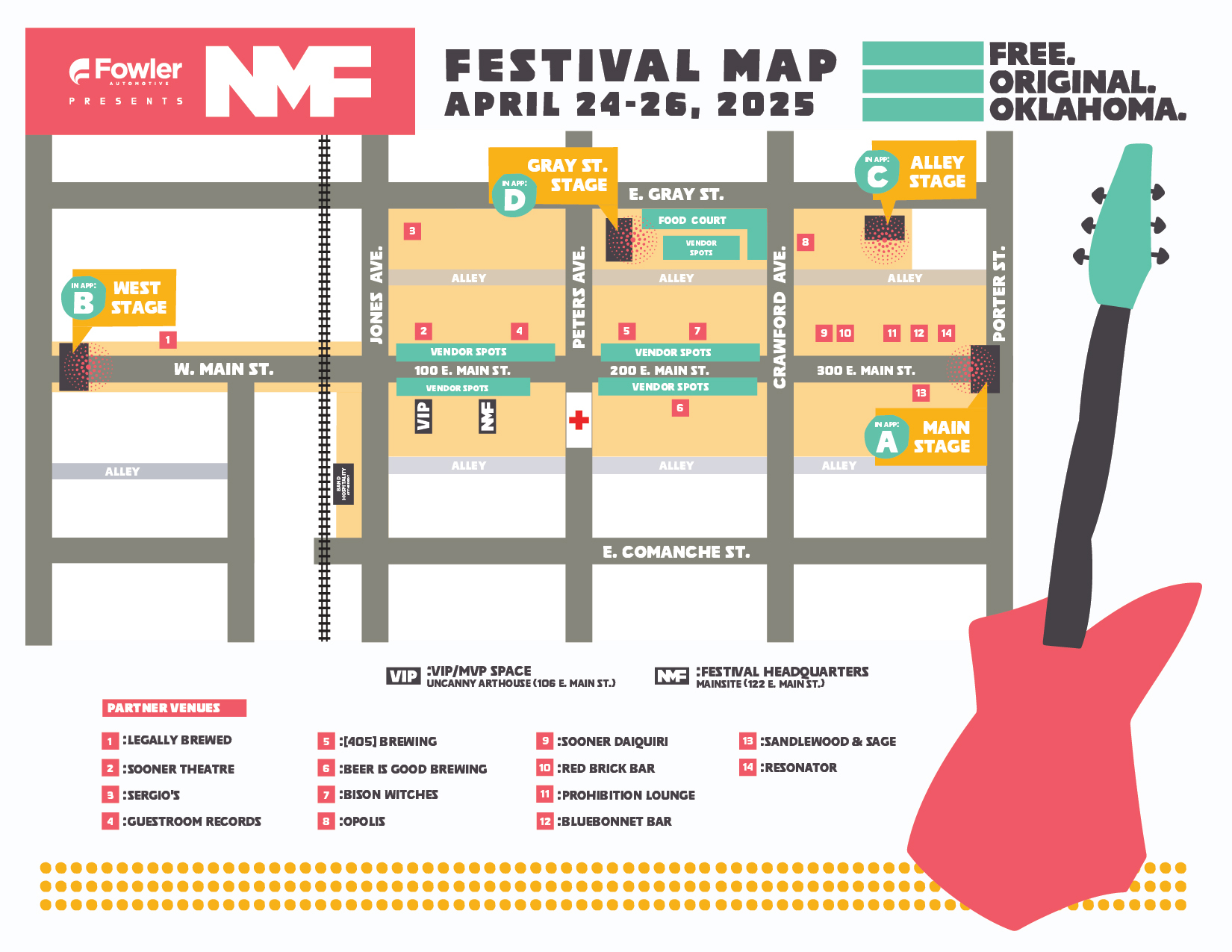 NMF Festival Map 2025